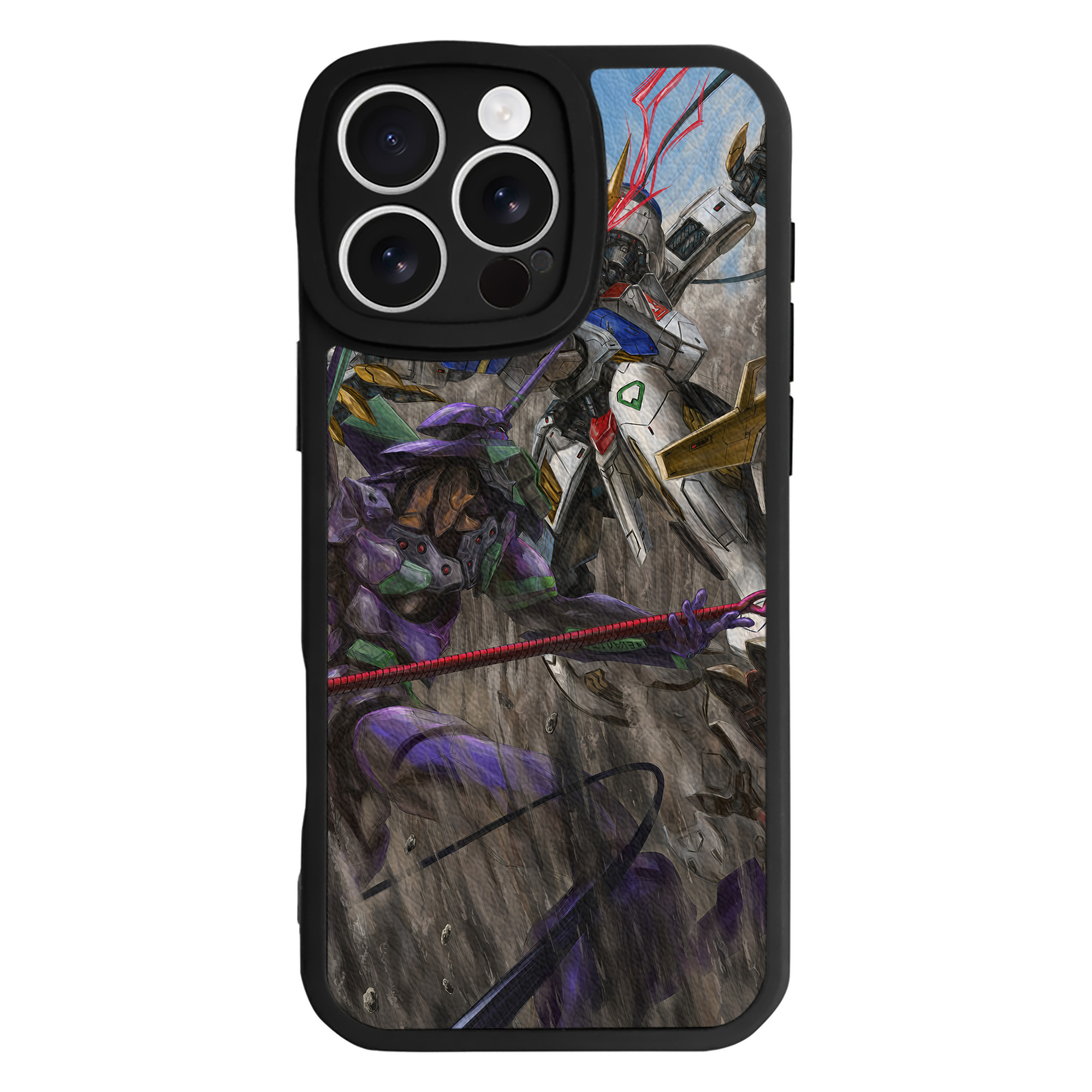 （画像用） EVA 新世紀エヴァンゲリオン 【iPhone 16シリーズ対応】シリコンスマホケース（レザー調） 材質：シリコン